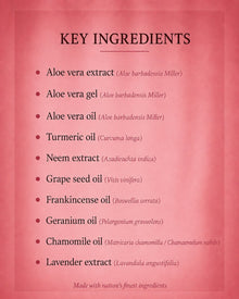 Aloe face gel key ingredients