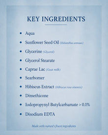 Goat milk lotion key ingredients
