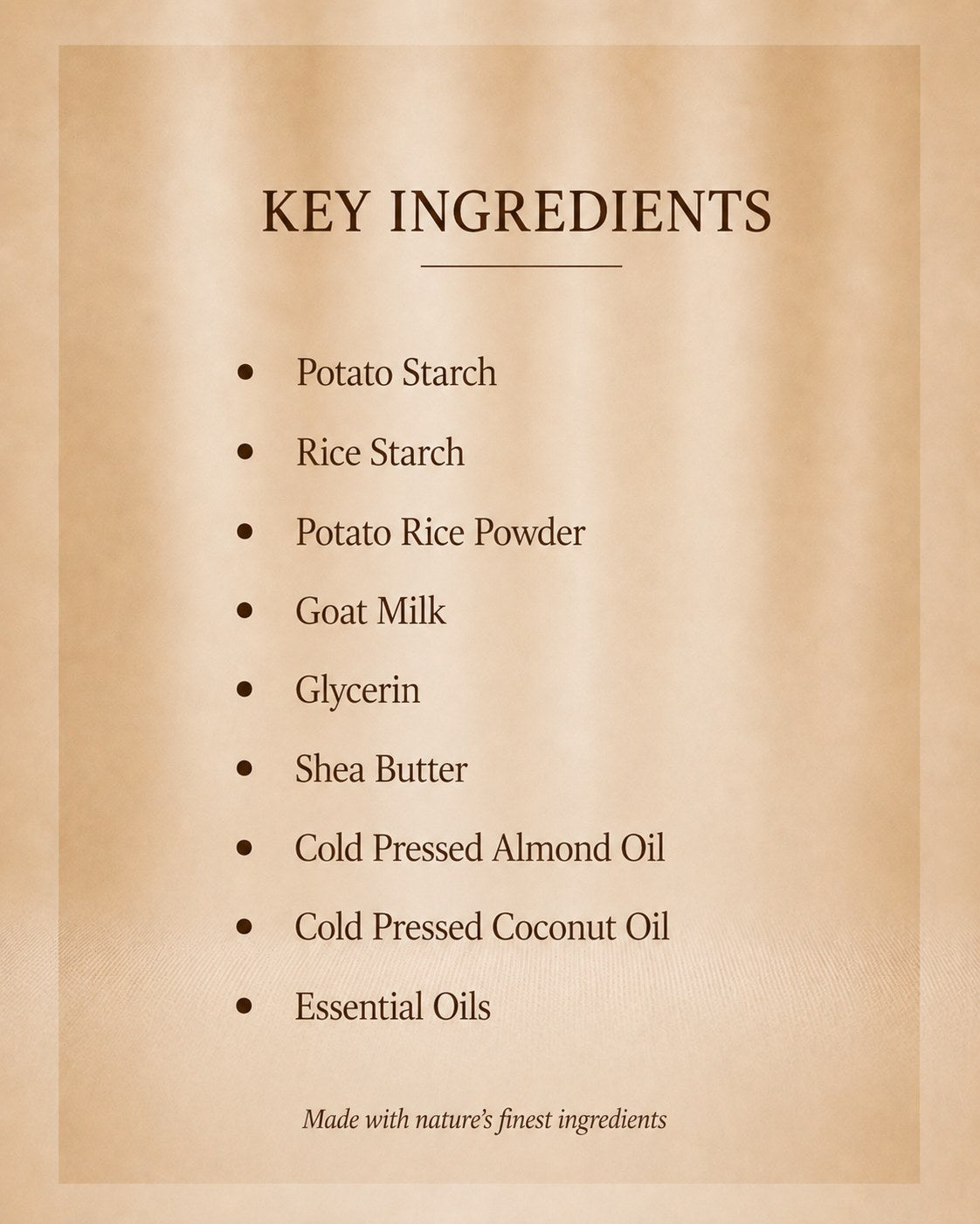Potato Rice Ingredients