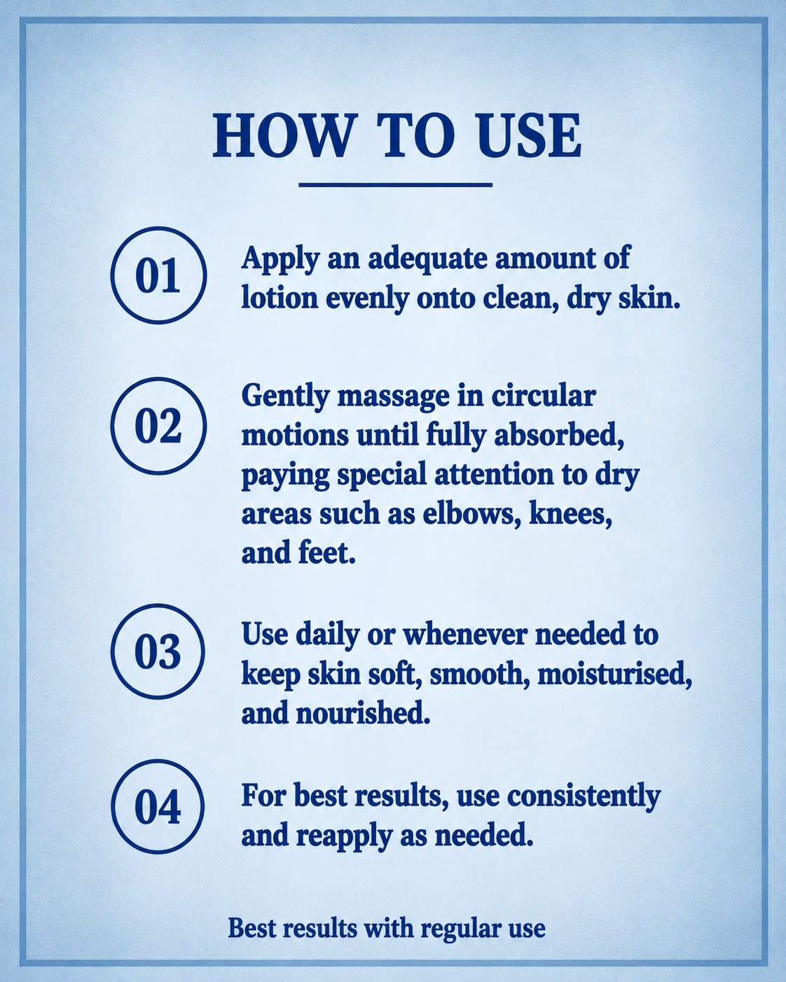 Goat milk lotion how to use