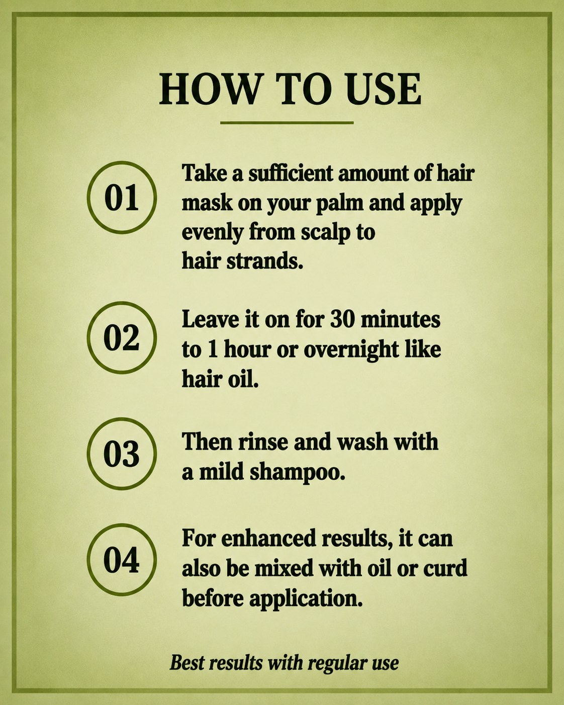 Hair mask how to use