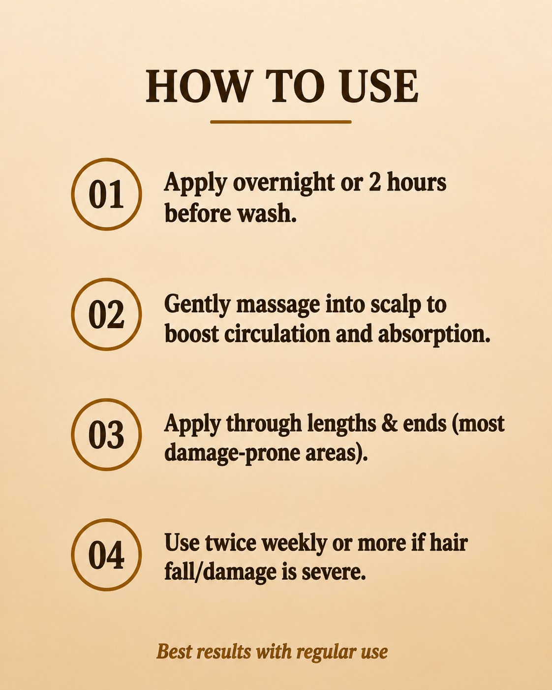 How to use hair oil