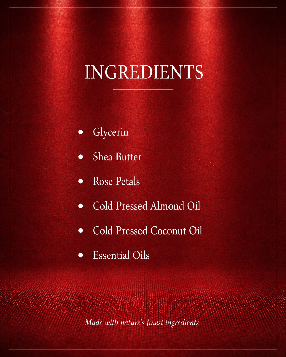 Ingredients in Abrra Rose Scrub Soap